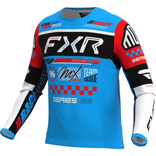 FXR 26.5 Podium Gladiator Jersey - Cyan / Black