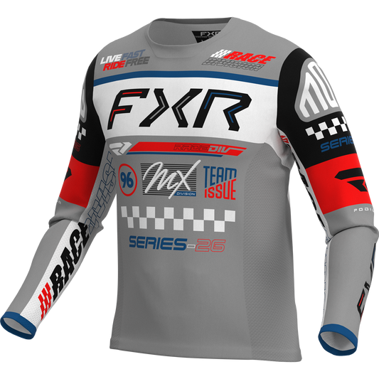 FXR 26.5 Podium Gladiator Jersey - Grey / White