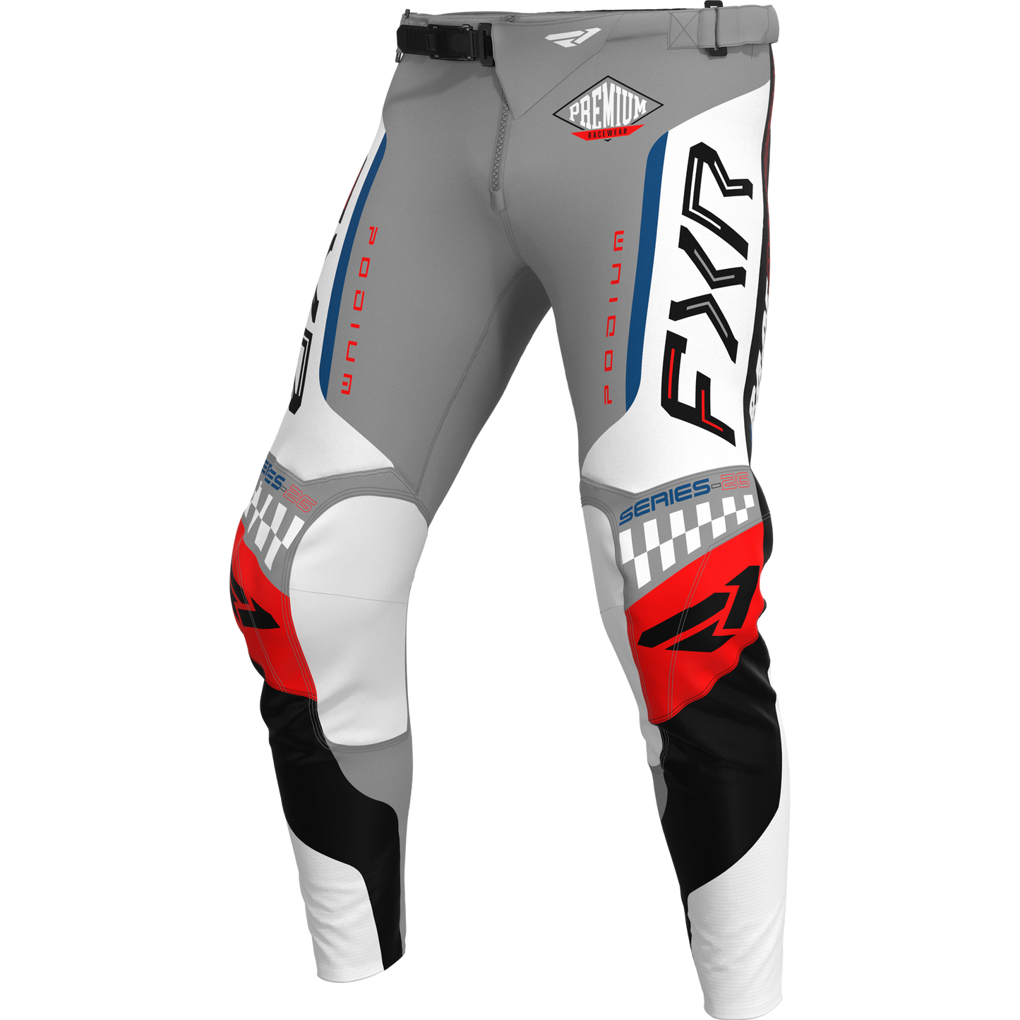 FXR 26.5 Podium Gladiator Jersey & Pants - Grey / White