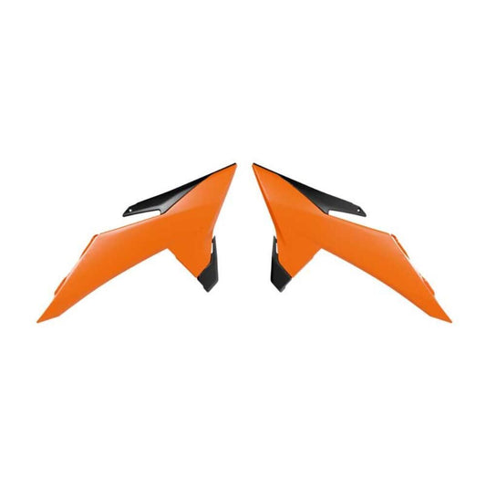 Rtech Radiator Shrouds - Orange / Black