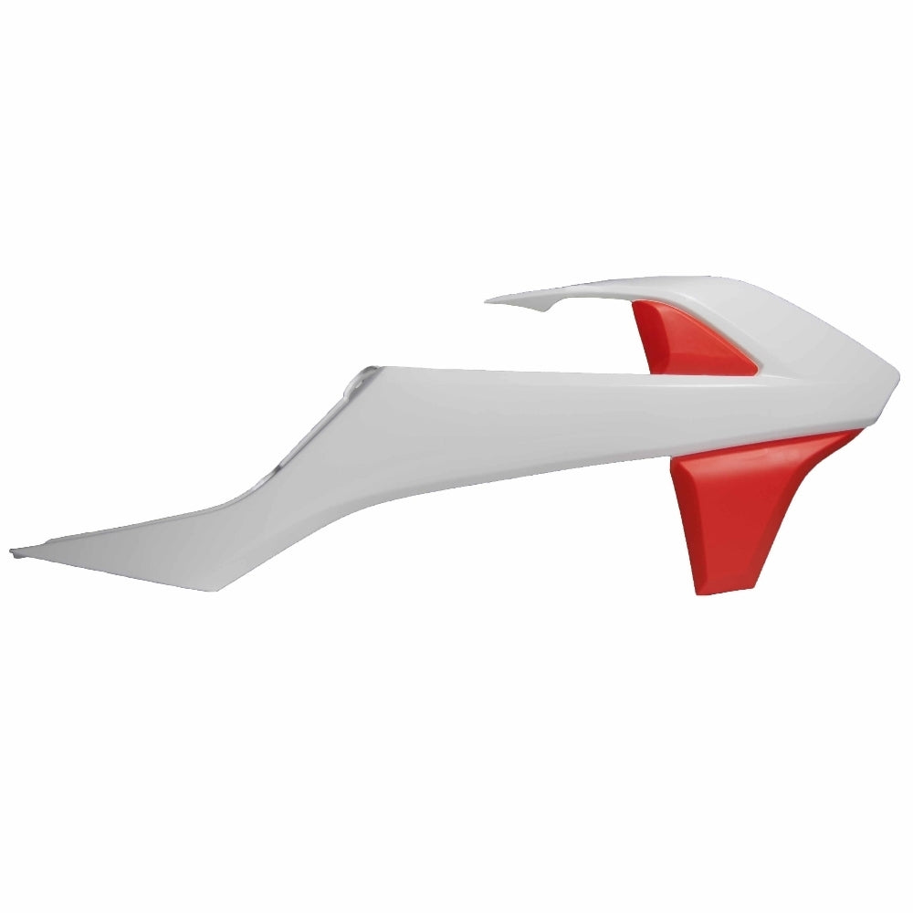 Rtech Radiator Shrouds - White / Orange
