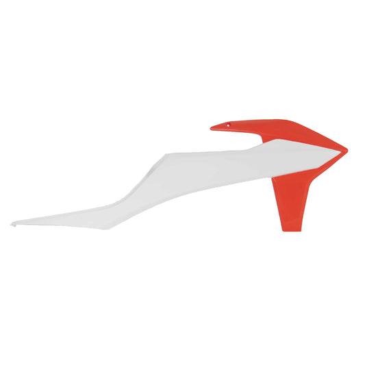 Rtech Radiator Shrouds - White / Orange