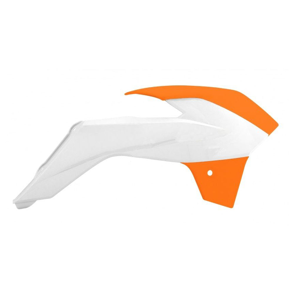 Rtech Radiator Shrouds - Orange / White