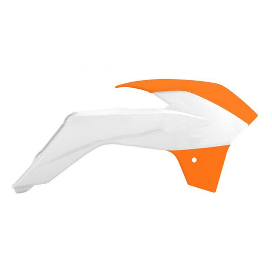 Rtech Radiator Shrouds - Orange / White