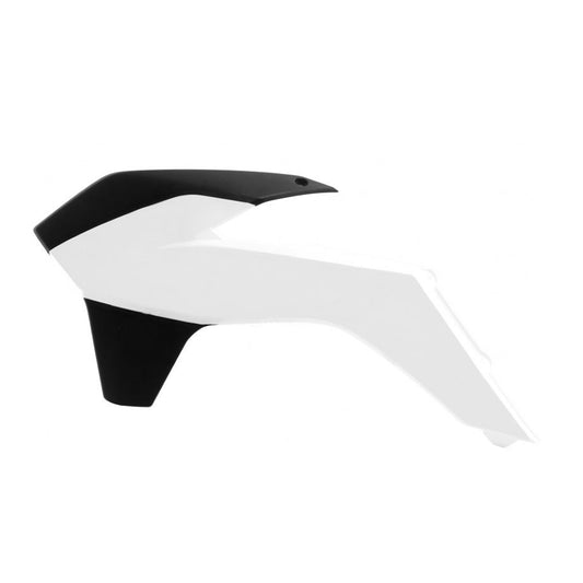 Rtech Radiator Shrouds - Black / White