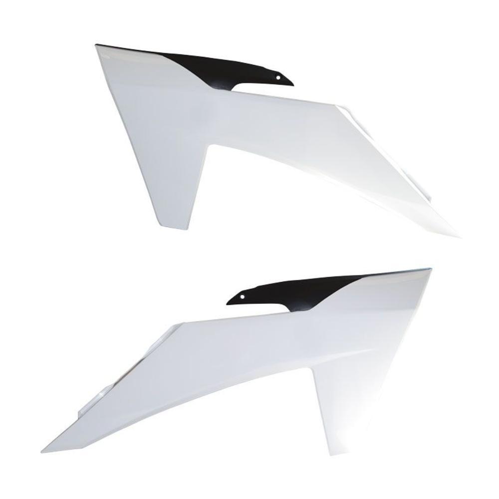 Rtech Radiator Shrouds - White / Black