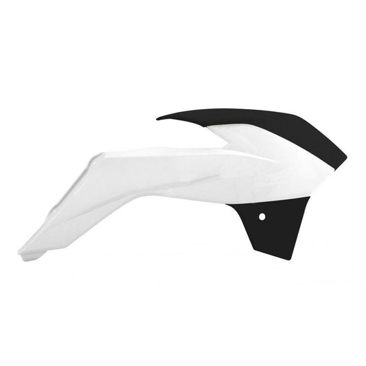 Rtech Radiator Shrouds - Black / White