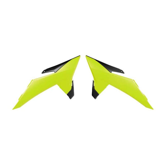 Rtech Radiator Shrouds - Black / Yellow