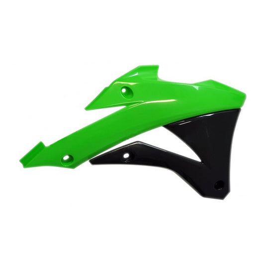 Rtech Radiator Shrouds - Green / Black