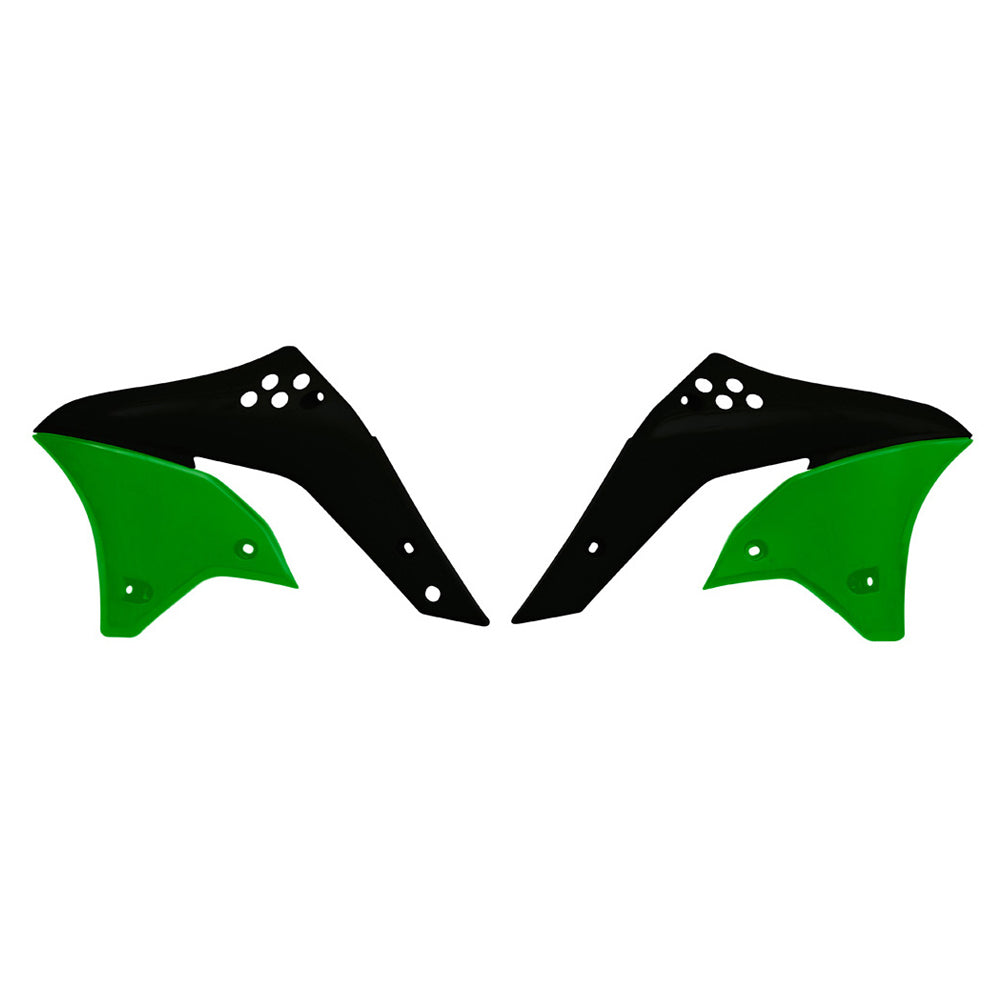 Rtech Radiator Shrouds - Green / Black