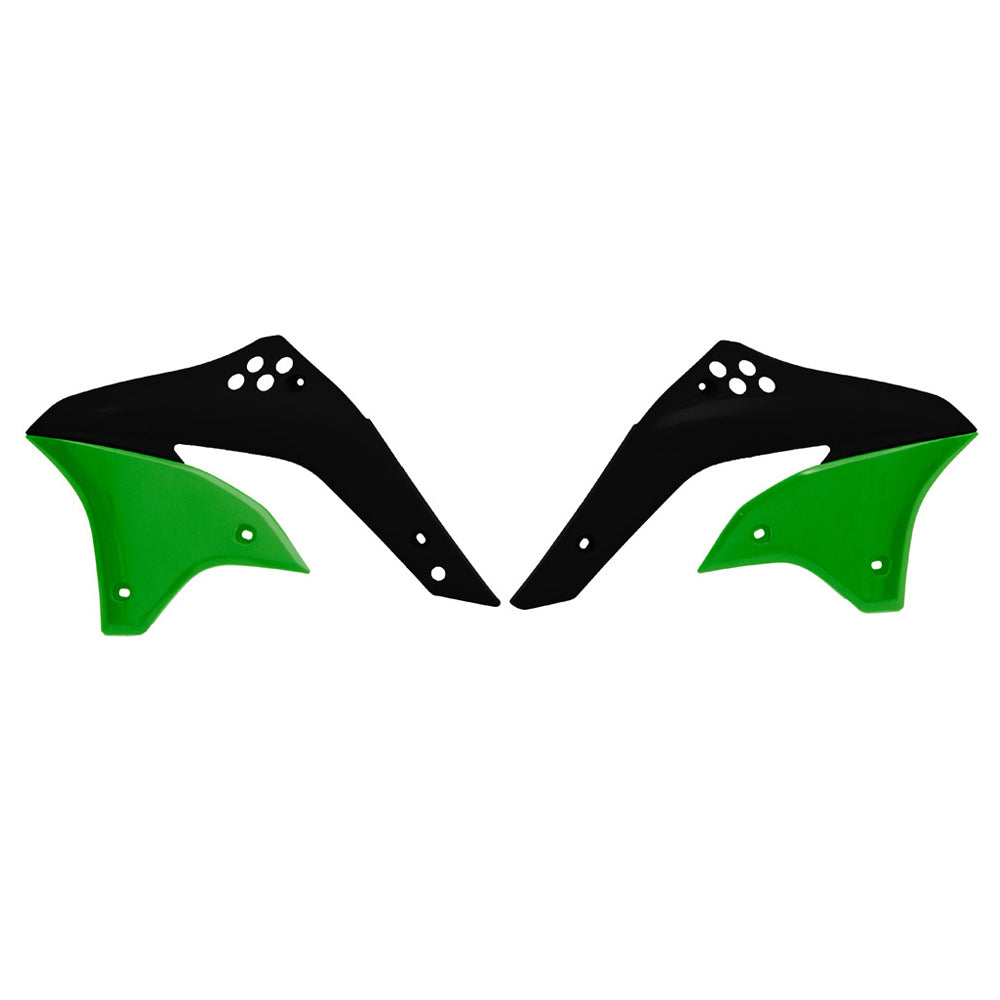 Rtech Radiator Shrouds - Green / Black