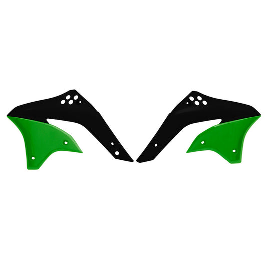 Rtech Radiator Shrouds - Green / Black