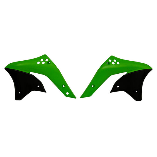 Rtech Radiator Shrouds - Green / Black
