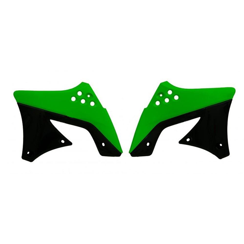 Rtech Radiator Shrouds - Green / Black