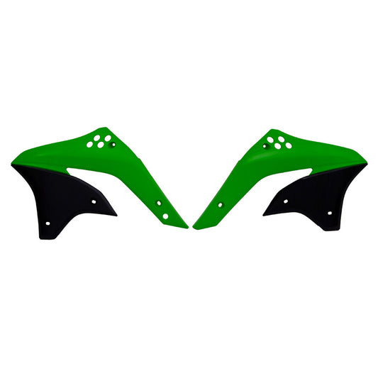 Rtech Radiator Shrouds - Green / Black