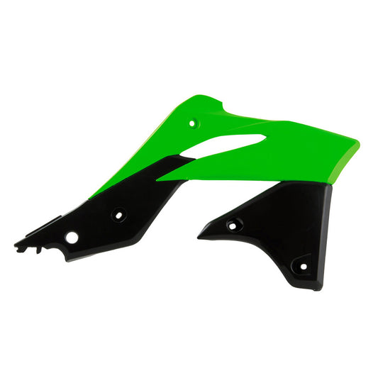 Rtech Radiator Shrouds - Green / Black