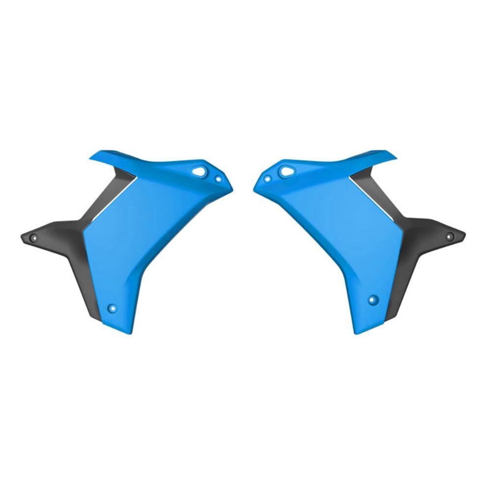 Rtech Radiator Shrouds - Black / Blue