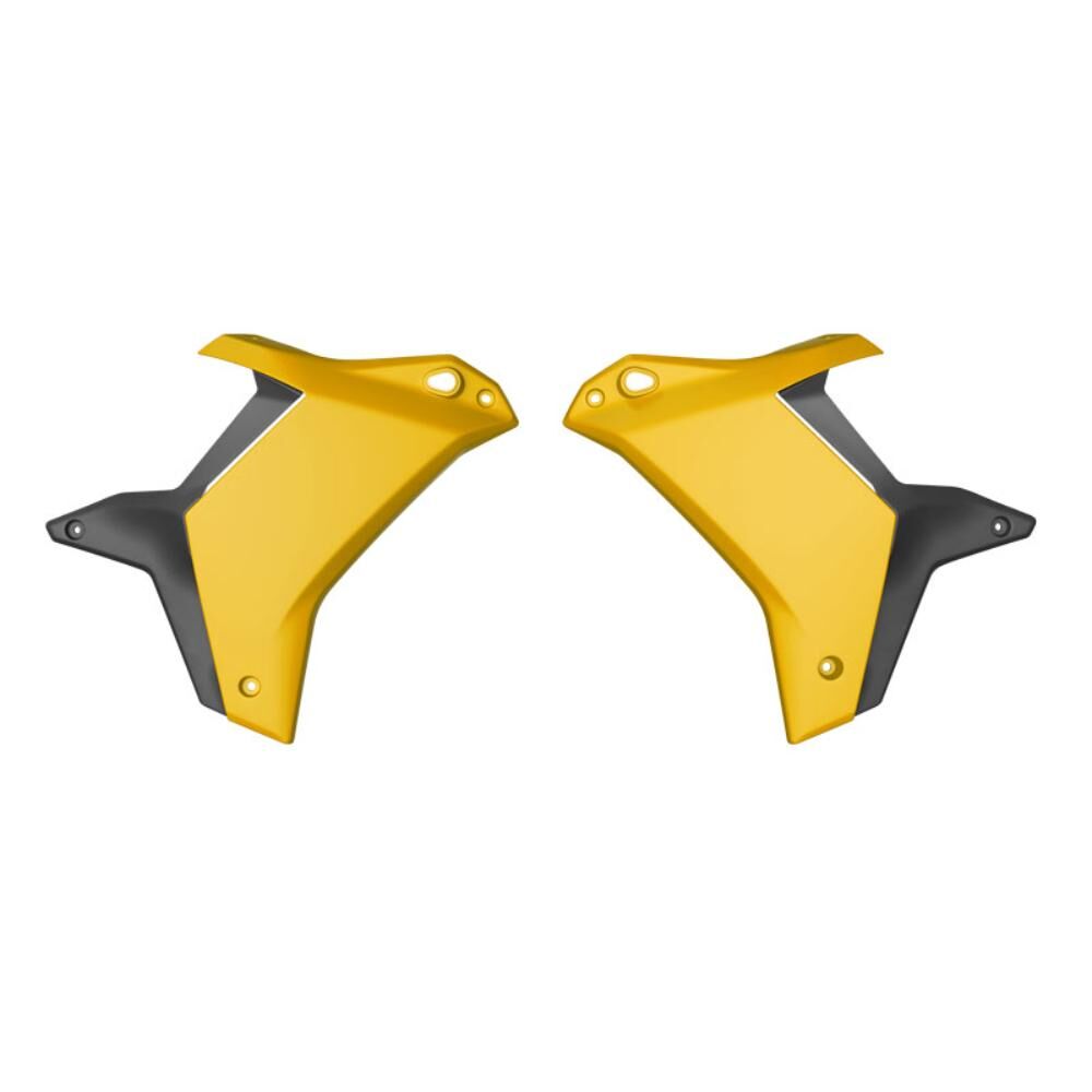 Rtech Radiator Shrouds - Black / Yellow