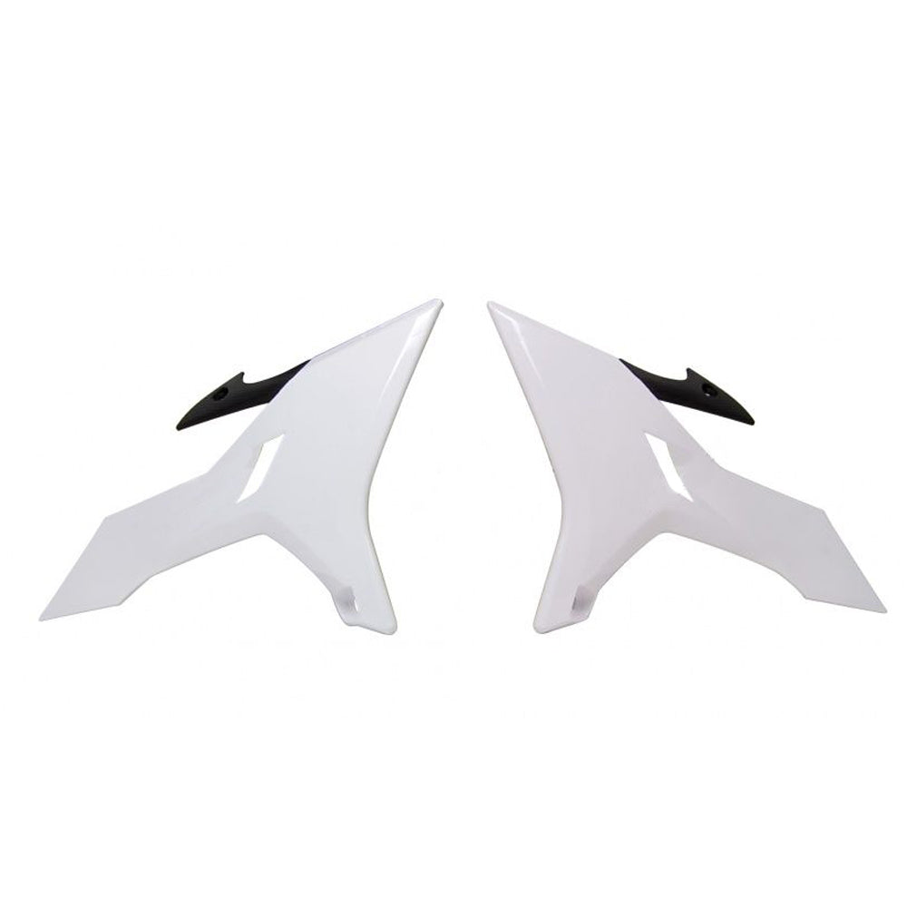 Rtech Revolution Radiator Shrouds - Black / White