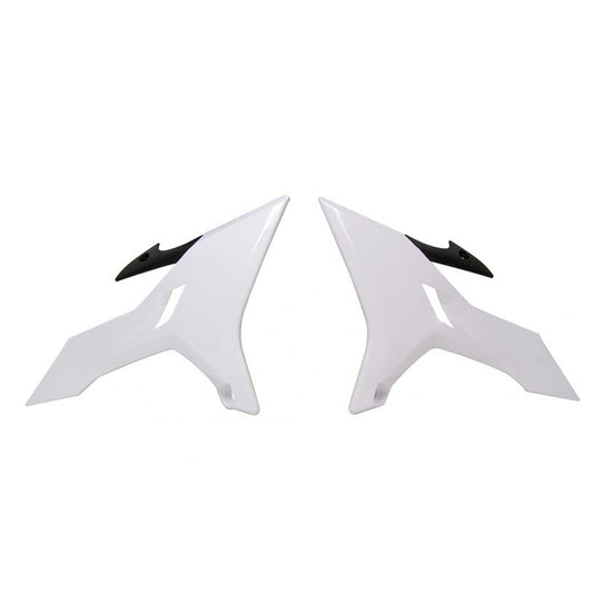 Rtech Revolution Radiator Shrouds - Black / White