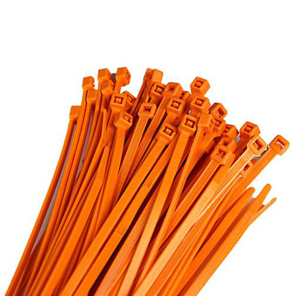 Rtech Nylon Cable Zip Ties 4.8x280mm (100PK) - Orange