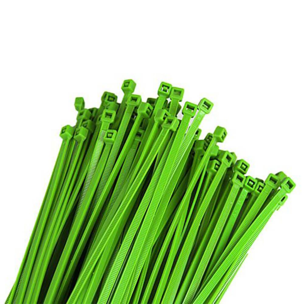 Rtech Nylon Cable Zip Ties 4.8x280mm (100PK) - Green