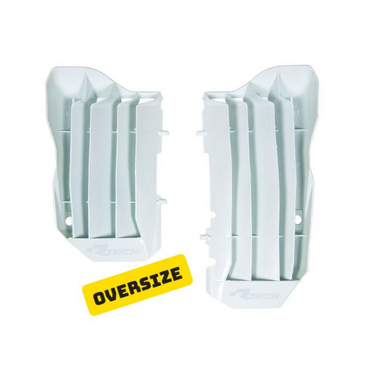 Rtech Oversized Radiator Louvres - White
