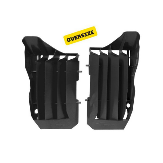 Rtech Oversized Radiator Louvres - Black