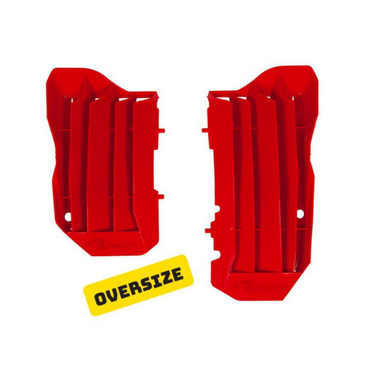 Rtech Oversized Radiator Louvres - Red