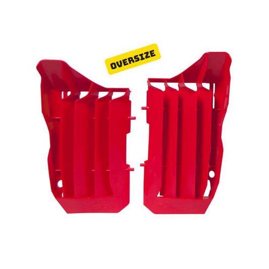 Rtech Oversized Radiator Louvres - Red