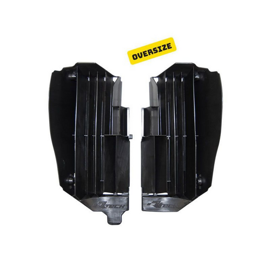 Rtech Oversized Radiator Louvres - Black