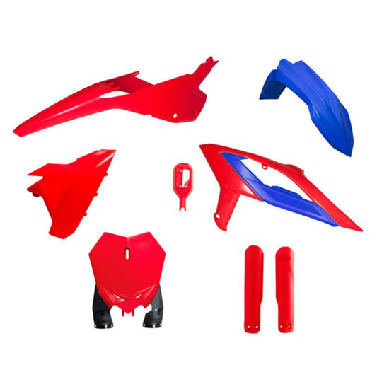 Rtech Replica Plastics Kit - Red / Blue / Black