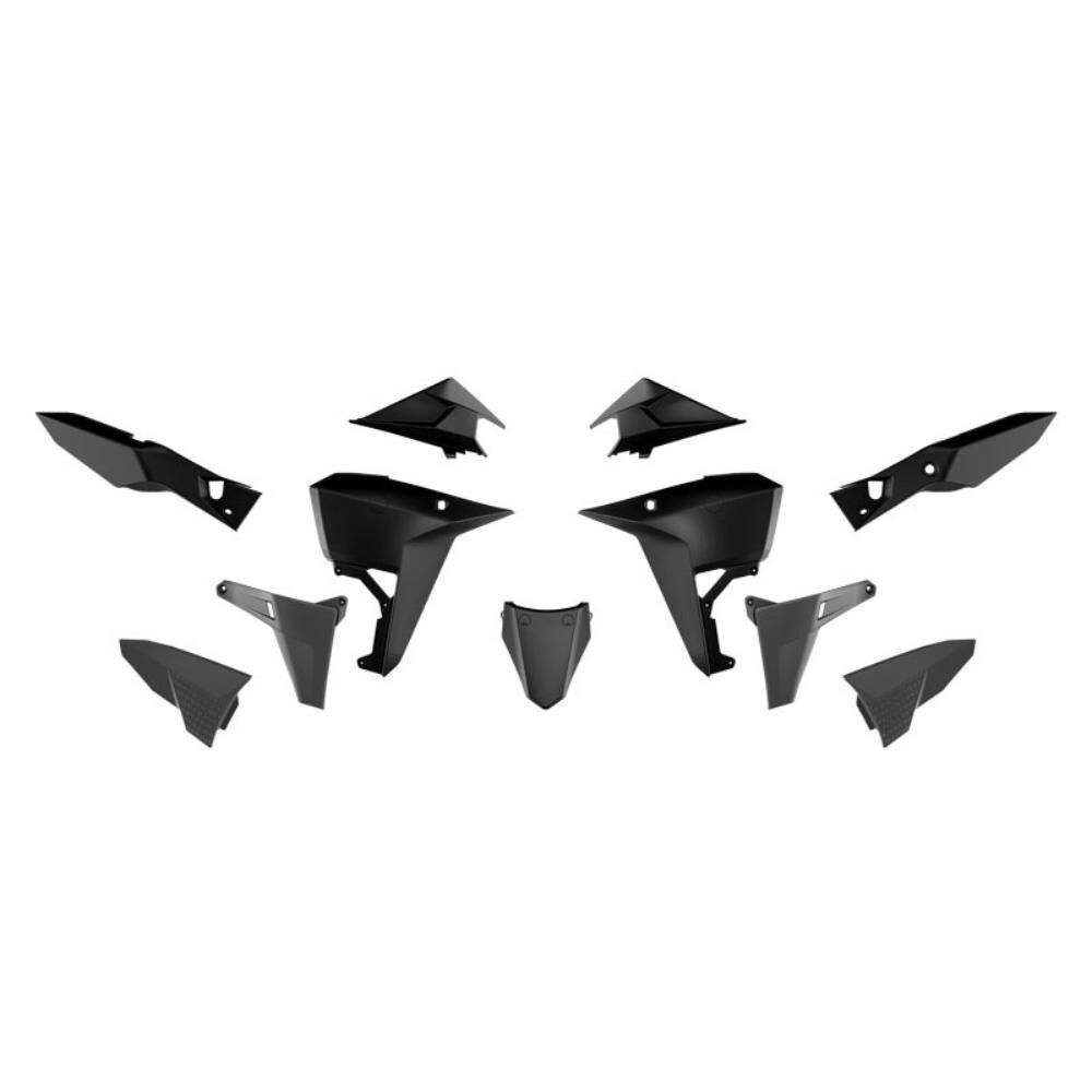 Rtech Revolution Plastics Kit (No Front Fender) - Black