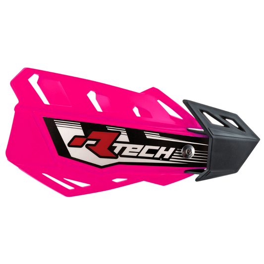 Rtech FLX MX Handguards With Mounting Kit - Neon Pink