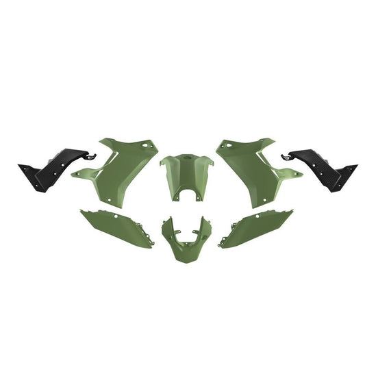 Rtech Replica Plastics Kit - Black / Green