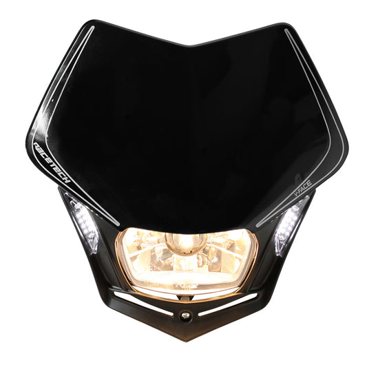 Rtech V-Face Headlight with LED - Black