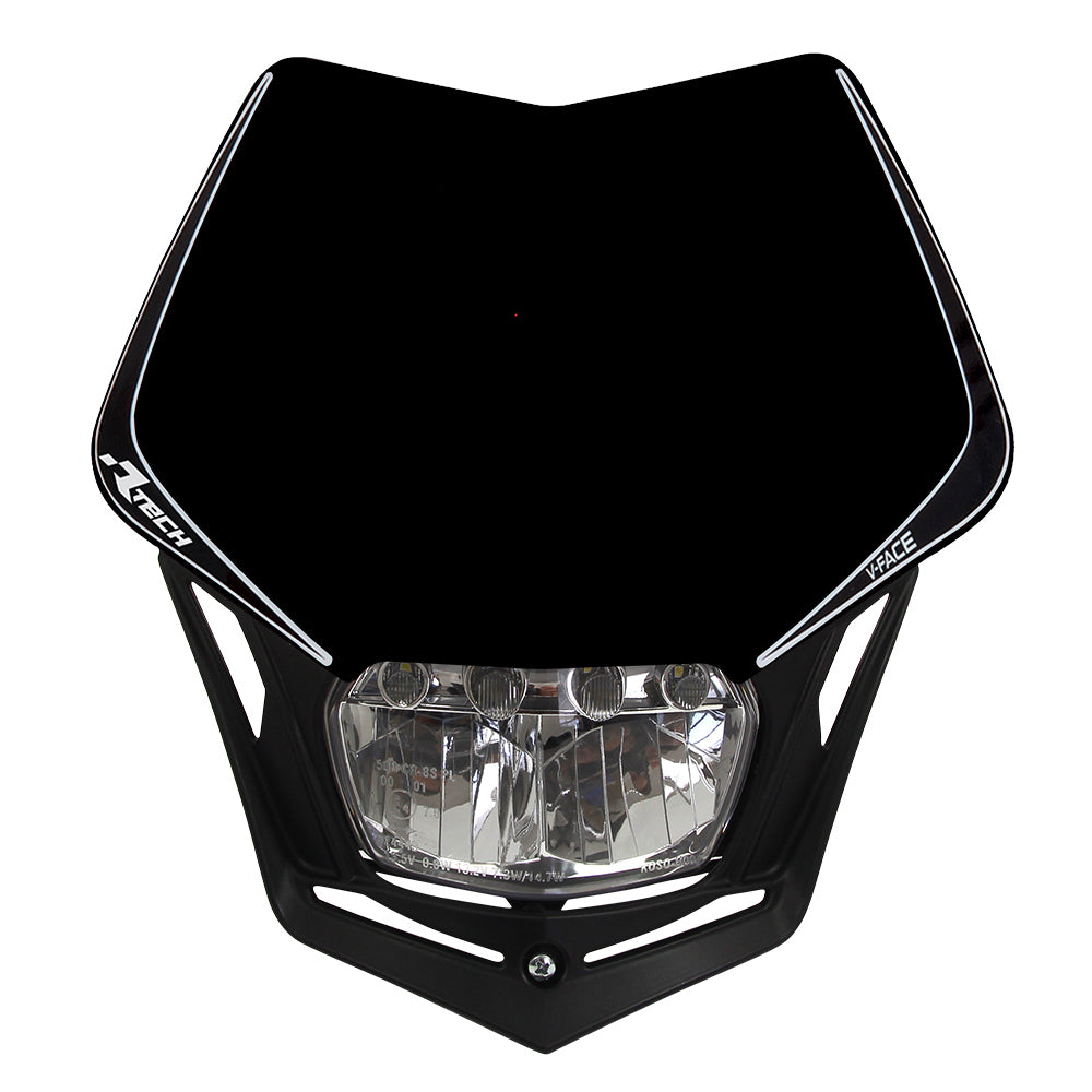 Rtech V-Face Full LED Headlight - Black
