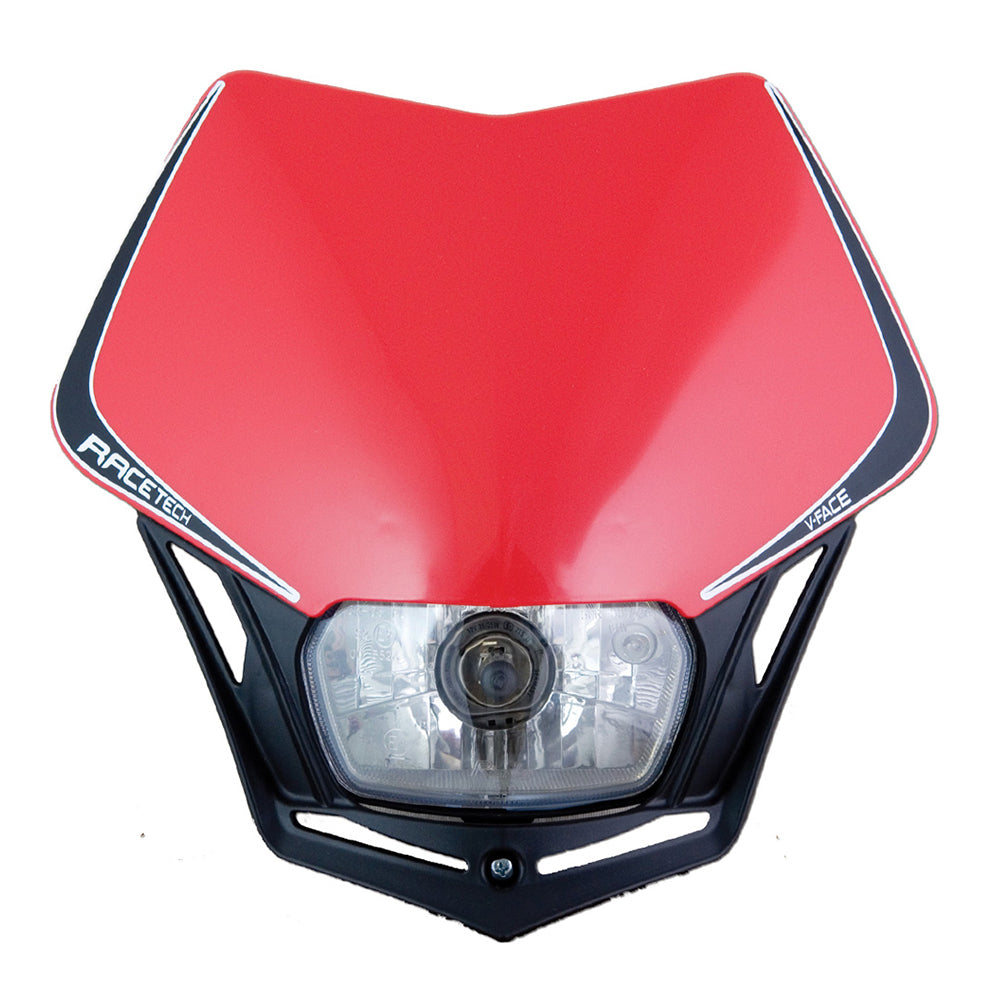 Rtech V-Face Headlight - Red