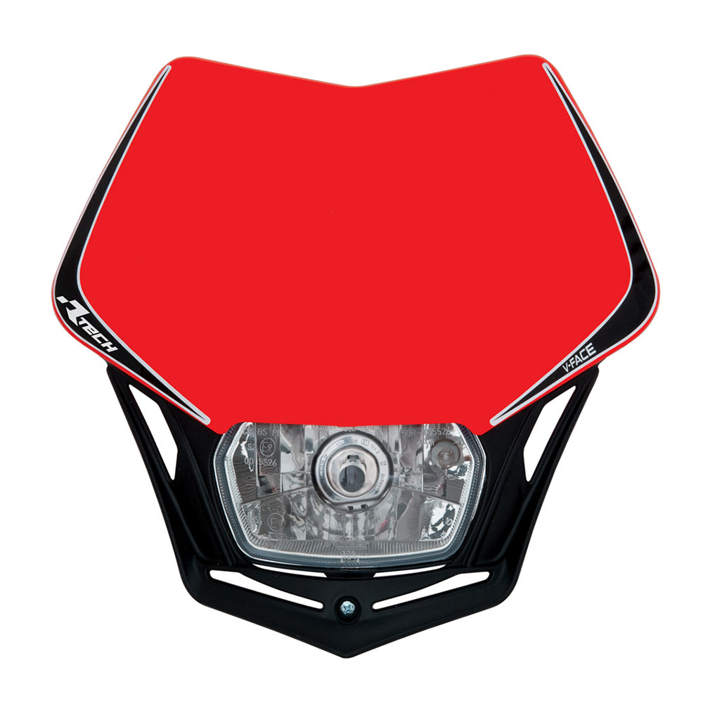 Rtech V-Face Headlight - Red