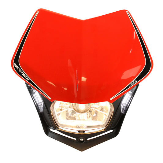 Rtech V-Face Headlight - Red