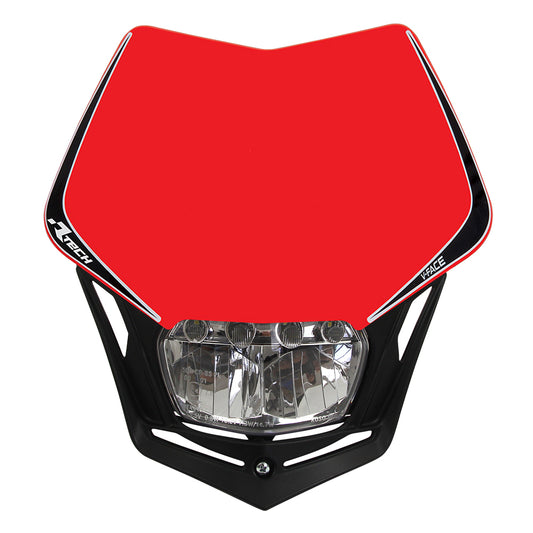 Rtech V-Face Full LED Headlight - Red