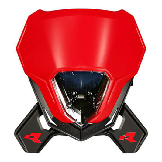 Rtech V-Face 2.0 Full LED Headlight - Red / Black