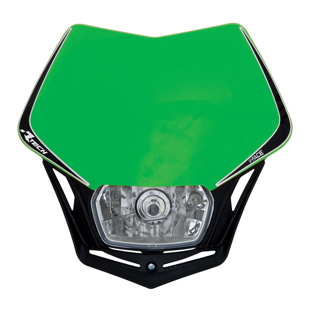Rtech V-Face Headlight - Green