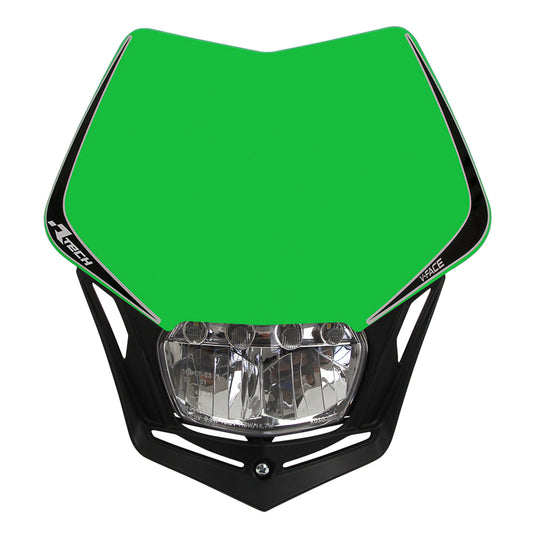 Rtech V-Face Full LED Headlight - Green