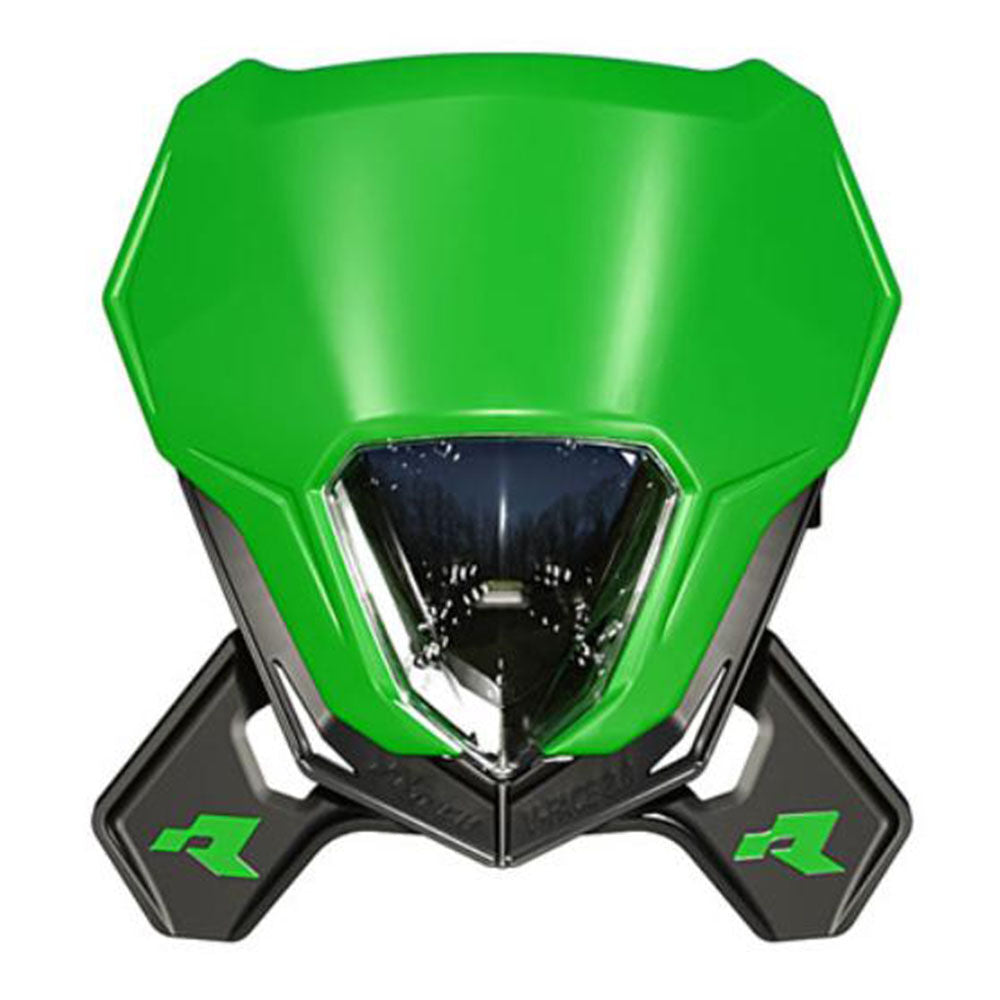 Rtech V-Face 2.0 Full LED Headlight - Green / Black