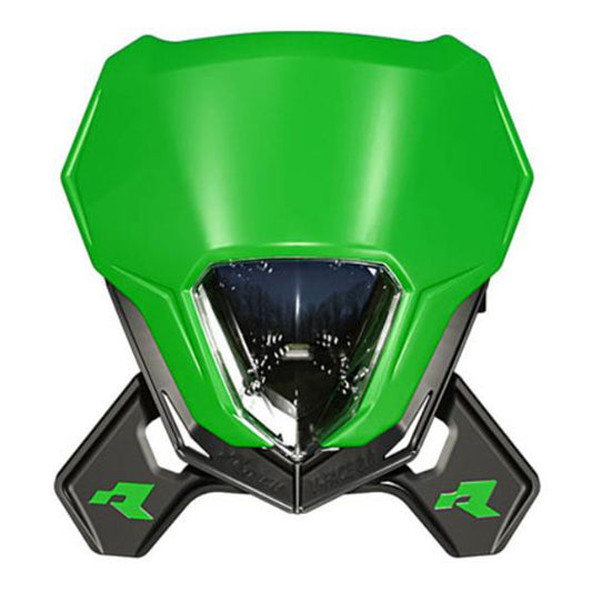 Rtech V-Face 2.0 Full LED Headlight - Green / Black