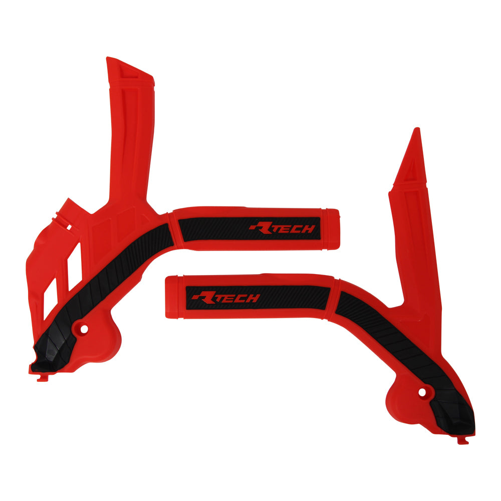 Rtech Frame Protectors - Red / Black