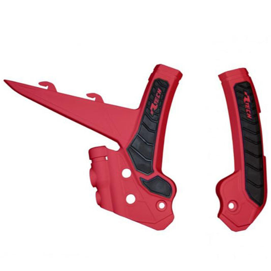 Rtech Frame Protectors - Red / Black