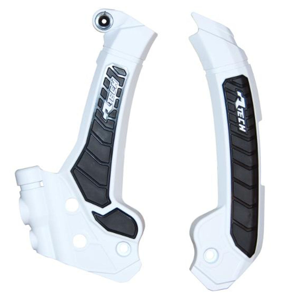 Rtech Frame Protectors - White / Black