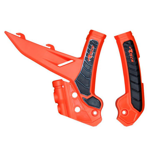 Rtech Frame Protectors - Orange / Black